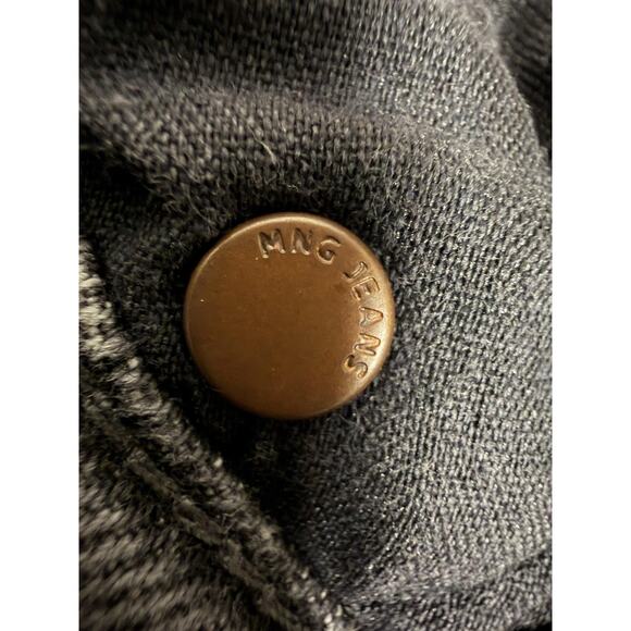 MNG Denim Jeans Womens 2 Gray Black Washed Mom High Rise Tapered Leg Casual - Picture 6 of 11